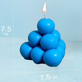  Свеча фигурная формовая «Пирамидка», 7.5?7.5?7.5 см, соевый воск, МИКС 9931696 