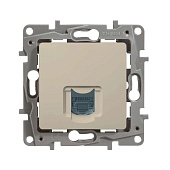 Механизм розетки RJ45  СП Etika сл. кость Leg