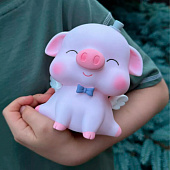  Копилка Angel pig hat pink 