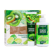  Подарочный набор Compliment Original juce Киви-лайм №1490 жен. (мыло 320 + бальзам для рук100) 