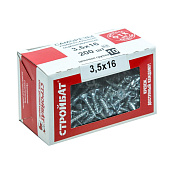  Саморезы универсальные оцинкованные ШУц 3,5х16мм, потайная голова, 200шт 