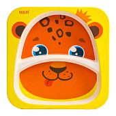 Тарелка детская из бамбука «Леопард», 5083784 Тарелка детская из бамбука «Леопард», 5083784