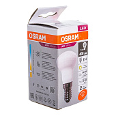  Лампа LED 5Вт Е14, грибовидная, 3000К теплый OSRAM 