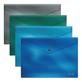 Папка на кнопке А4 ErichKrause Glossy Ice Metallic, непрозрачная, 180 мкм, ассорти, 50319 Папка на кнопке А4 ErichKrause Glossy Ice Metallic, непрозрачная, 180 мкм, ассорти, 50319