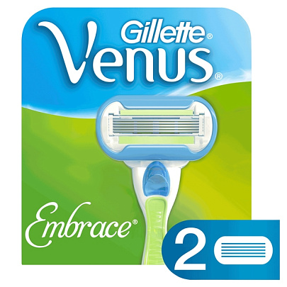  Сменные кассеты для бритья VENUS Embrace 2шт 