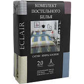  Комплект постельного белья  Eclair BZ QR Стакатто, двуспальный, сатин, наволочки 50х70 см 
