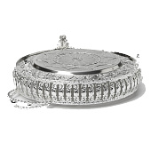 Поднос сервировочный «Солон», 34х24,5х9 см, с ручками,серебряный 3590485 Поднос сервировочный «Солон», 34х24,5х9 см, с ручками,серебряный 3590485
