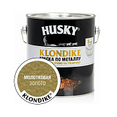  Краска с молотковым эффектом золото 0,25л / HUSKY-KLONDIKE 