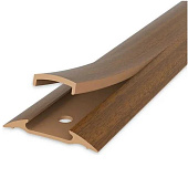 Порог пластик 42ммх0,9м с монт.каналом №203 291 Орех/Идеал Порог пластик 42ммх0,9м с монт.каналом №203 291 Орех/Идеал