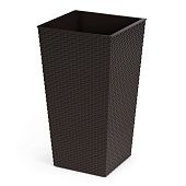 Кашпо "Ротанг" 340х320мм вставка мокко М8848 Кашпо "Ротанг" 340х320мм вставка мокко М8848