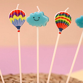 Набор свечей "Шары и облака", 5 в 1 Набор свечей "Шары и облака", 5 в 1