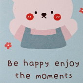 Зеркало "Be happy enjoy the moment", blue Зеркало "Be happy enjoy the moment", blue