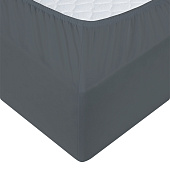 Простыня на резинке 160х200х20 цвет серый арт. 4074 Простыня на резинке 160х200х20 цвет серый арт. 4074