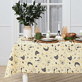 Скатерть (рогожка) 180х144 Доляна Сhicken farm 5538637 Скатерть (рогожка) 180х144 Доляна Сhicken farm 5538637