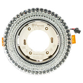 Светильник встраиваемый GX53 CD4020 50Вт круг хром подсветка 4000К драйвер (d130/монтажн d80) /FERON Светильник встраиваемый GX53 CD4020 50Вт круг хром подсветка 4000К драйвер (d130/монтажн d80) /FERON