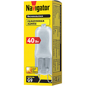 Лампа галоген.матов. 40Вт 220В G9/Navigator Лампа галоген.матов. 40Вт 220В G9/Navigator