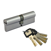  Цилиндр ключ/ключ МЦ-ЛПУ-90 (хром) (45-45) перф.кл. Нора-М 