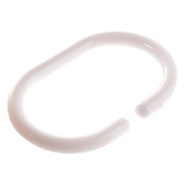 Кольца для штор 12 шт пластик белые 104015 Delphinium Кольца для штор 12 шт пластик белые 104015 Delphinium