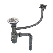  Мойка врезная 48х48х16,5мм 0,6мм с сифоном 4848 АВ Accoona 