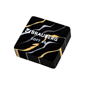 Ластики BRAUBERG "MARBLE", НАБОР 6 штук, 34х34х11 мм, квадратные, блистер, 272735