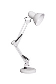  Светильник настольный 60Вт Е27 МТ2001 основание+струбцина белый глянец /Ultra Light 