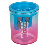  Точилка Brauberg Grade, 2 отверстия, с контейнером, 271998 