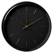 Часы настенные Рубин Классика, круг d=30 см, корпус черный, 3037-001 Часы настенные Рубин Классика, круг d=30 см, корпус черный, 3037-001