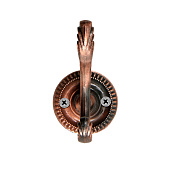 Крючок мебельный ТУНДРА TKD013, двухрожковый, медь 1866219 Крючок мебельный ТУНДРА TKD013, двухрожковый, медь 1866219