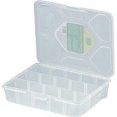 Органайзер универсальный малый 19 х 16 х 4,5 см, прозрачный матовый // Сибртех Органайзер универсальный малый 19 х 16 х 4,5 см, прозрачный матовый // Сибртех