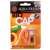  Ароматизатор подвесной бутылочка с деревянной крышкой AURA FRESH BIO CAP  Peach Персик 