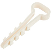  Дюбель-хомут для плоского кабеля Зубр ДХ-П, 12мм, уп.100 шт, нейлон 