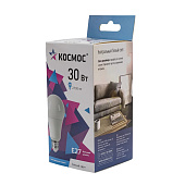  Лампа LED 30Вт Е27, груша, 4500К нейтр. бел. Космос 