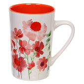  Кружка керамическая 420мл "Луговые цветы", микс  323-0543 