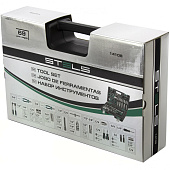 Набор инструментов, 69 предм., 1/2", 1/4", CrV, пластиковый кейс Stels 14108