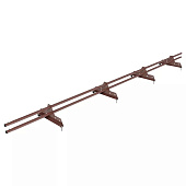 Снегозадержатель трубчатый 3м RAL 8017 шоколадно-коричневый Снегозадержатель трубчатый 3м RAL 8017 шоколадно-коричневый