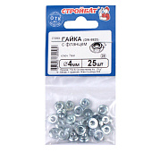 Гайка с фланцем DIN 6923 М4, 25шт, цинк Гайка с фланцем DIN 6923 М4, 25шт, цинк