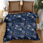 Комплект постельного белья Amore Mio BZ QR Tropics, евро, поплин Комплект постельного белья Amore Mio BZ QR Tropics, евро, поплин