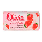 Туалетное мыло Olivia Love Nature & Fruttis Нежный клубничный джем 140г Туалетное мыло Olivia Love Nature & Fruttis Нежный клубничный джем 140г