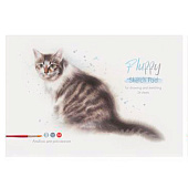 Альбом для рисования А4 24л скрепка Акварельные котики, АР4ск24 10913 Альбом для рисования А4 24л скрепка Акварельные котики, АР4ск24 10913
