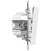 Выключатель встраиваемый 1 клавиша, цвет белый, с подсветкой, EKF Эпика Выключатель встраиваемый 1 клавиша, цвет белый, с подсветкой, EKF Эпика