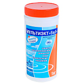 Дезинфицирующее средство "Мультиэкт 5 в 1", для воды в бассейне, комплексный препарат, таблетки 200 г, 1 кг Дезинфицирующее средство "Мультиэкт 5 в 1", для воды в бассейне, комплексный препарат, таблетки 200 г, 1 кг