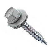  Саморезы кровельные 4,8х28мм, 250шт, RAL 7004 серый 