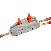 Клемма разветвительная СМК 421-2 однополюсная, 2шт Клемма разветвительная СМК 421-2 однополюсная, 2шт