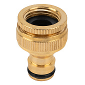 Адаптер латунный, 1/2"-3/4", внутр/ резьба, с переходником/ PALISAD 65820 Адаптер латунный, 1/2"-3/4", внутр/ резьба, с переходником/ PALISAD 65820