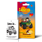  Ароматизатор подвесной картон LOVE IS… Дыня-шоколад 