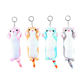 Игрушка мягкая Брелок Кот 15см, искусcтвенный мех, цвет: микс Игрушка мягкая Брелок Кот 15см, искусcтвенный мех, цвет: микс