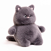  Мягкая игрушка, Котик серый, 25 см 