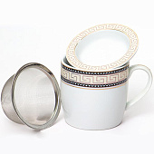 Кружка заварочная 350мл,АВРОРА Приор, декор золото, 113-19069 Кружка заварочная 350мл,АВРОРА Приор, декор золото, 113-19069