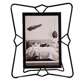 Фоторамка 10х15 металл Необычная геометрия черный 167х205 10702251 Фоторамка 10х15 металл Необычная геометрия черный 167х205 10702251