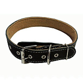  Ошейник кожаный 35 однослойный с подкладом 